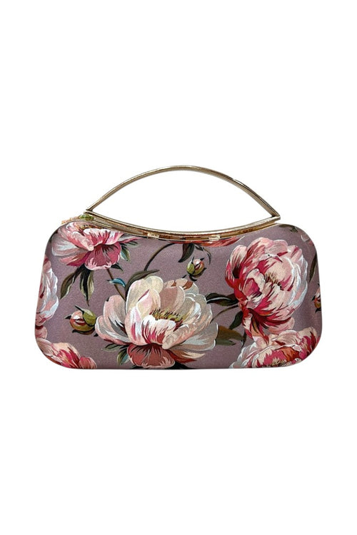 Clutch Curva Asa Brocado